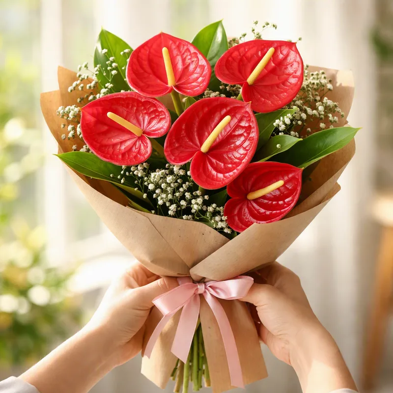 Anthurium (fleur flamant) - classique - image 3