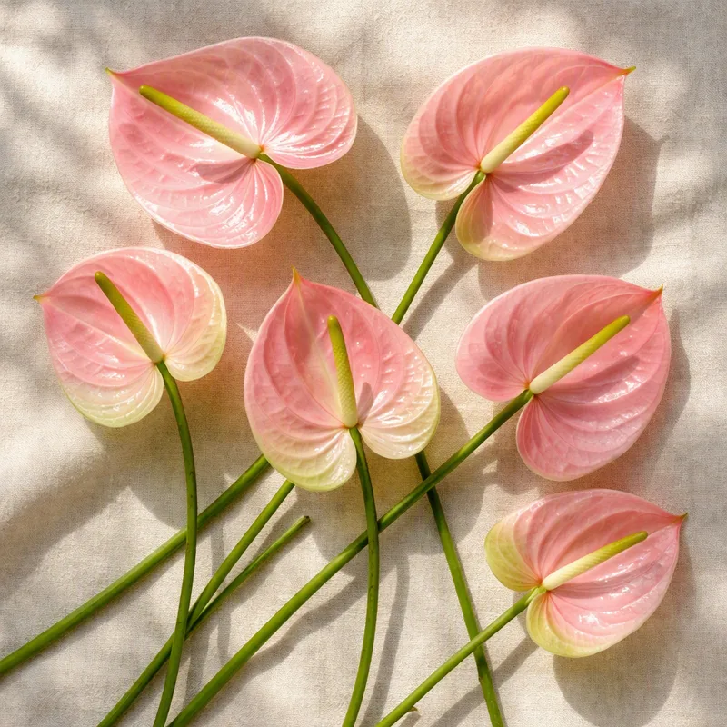 Anthurium (fleur flamant) - rose - image 4