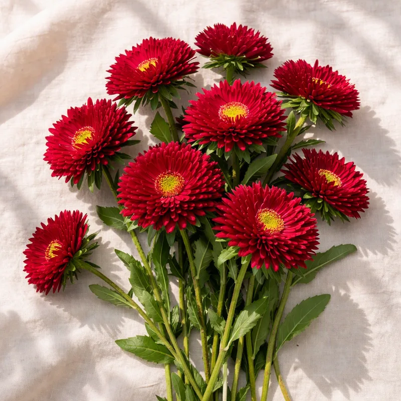 Aster d'été - rouge - image 4
