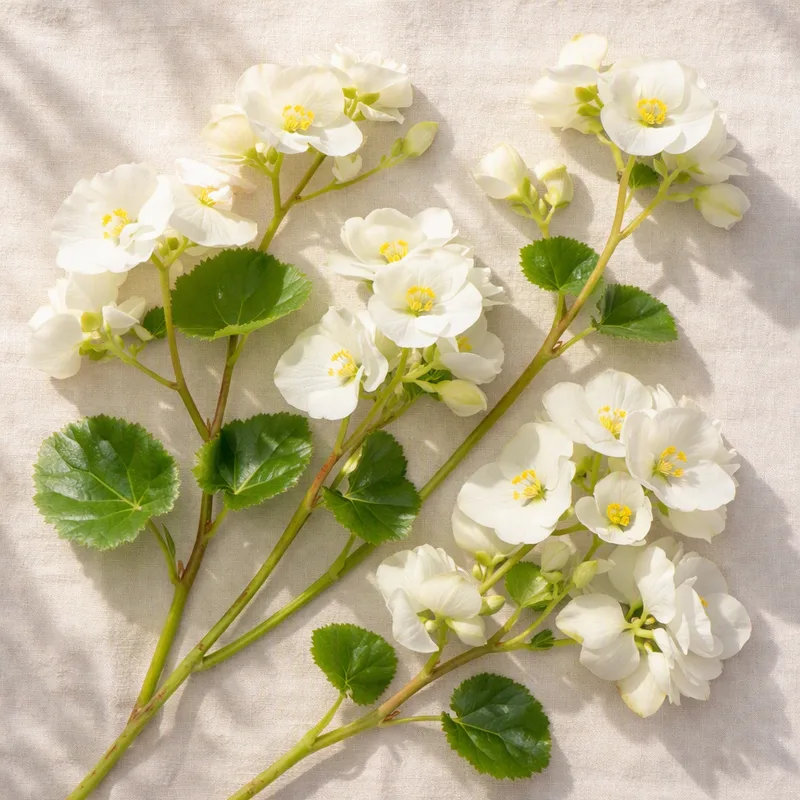 Bégonia - blanc - image 4