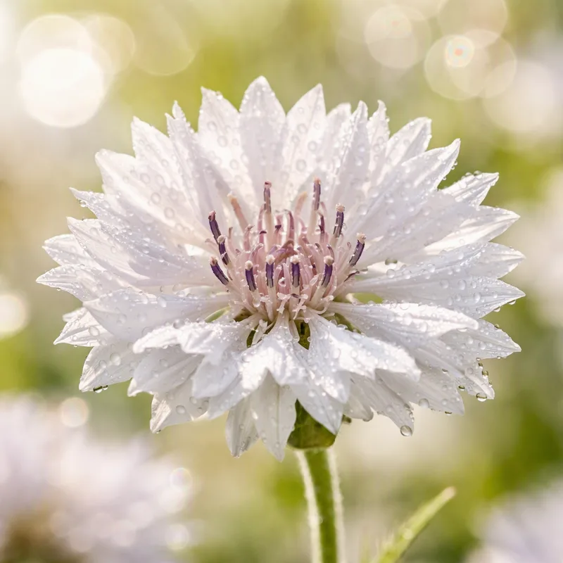 Bleuet - blanc