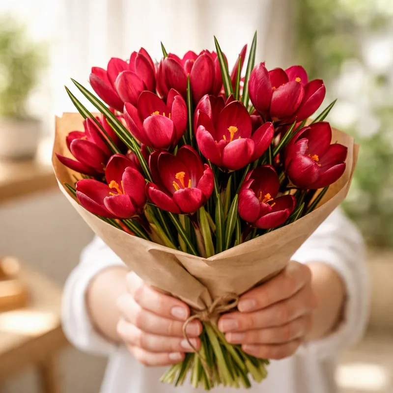 Crocus - rouge - image 3