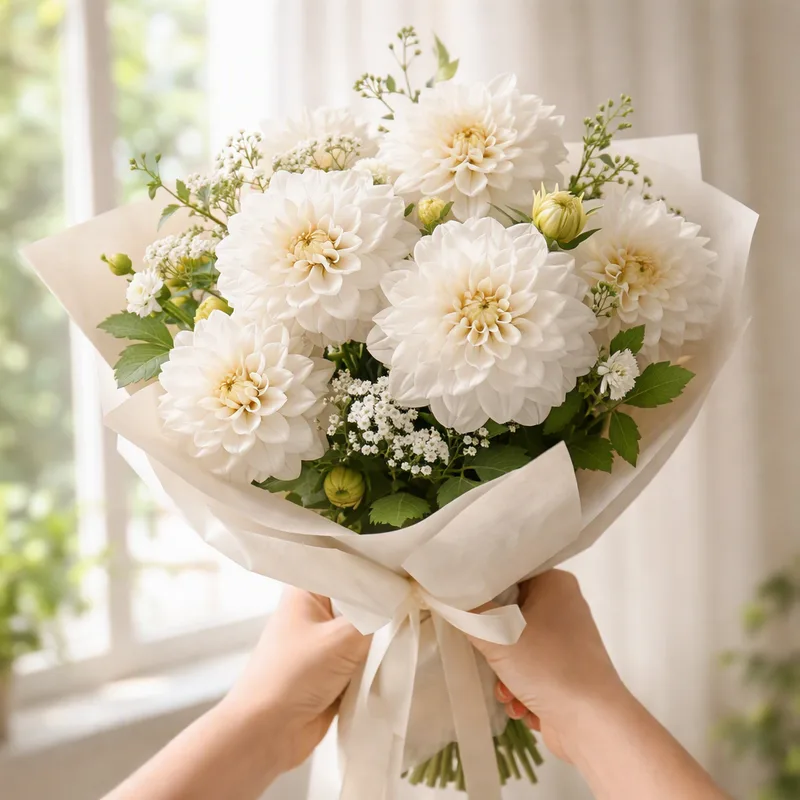 Dahlia - blanc - image 3