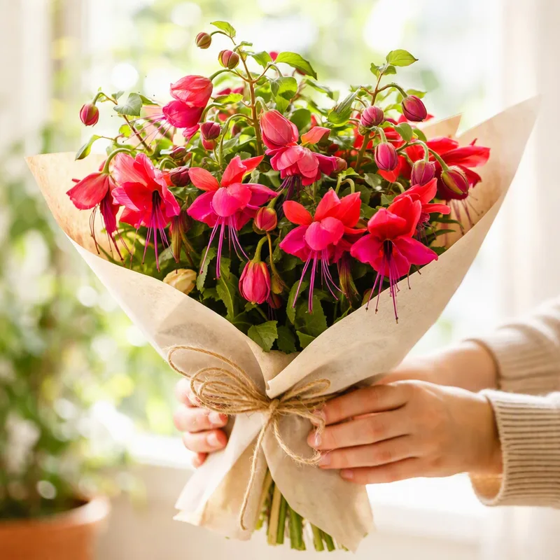 Fuchsia - rouge - image 3