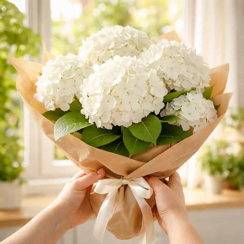 Hortensia - blanc - image 3