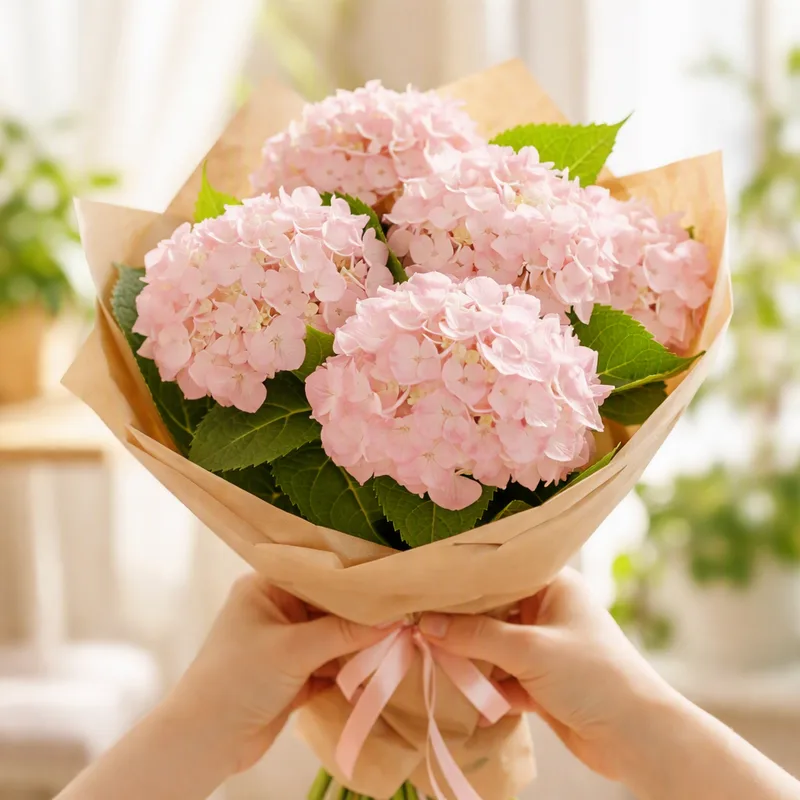 Hortensia - rose - image 3