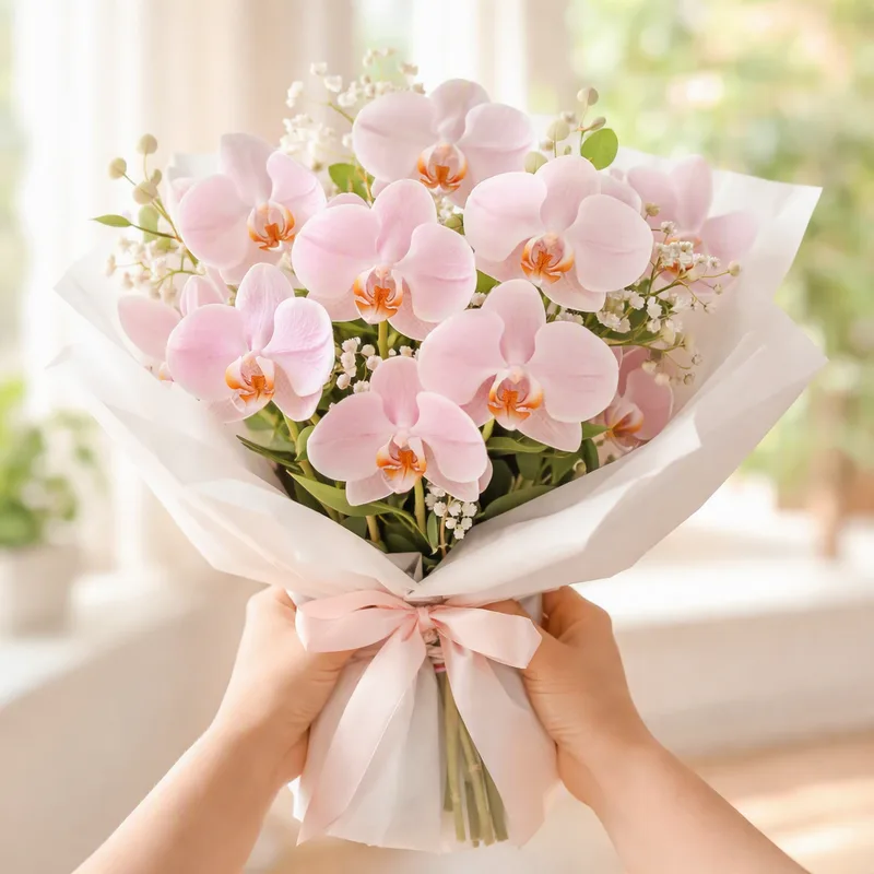 Orchidée papillon - rose - image 3