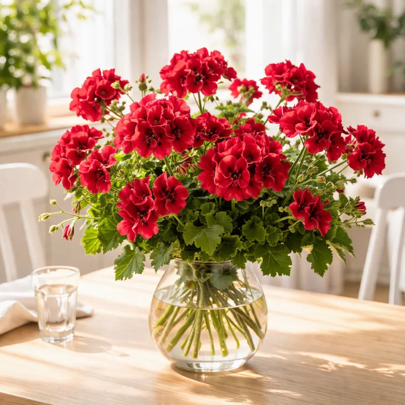 Pélargonium - rouge - image 2