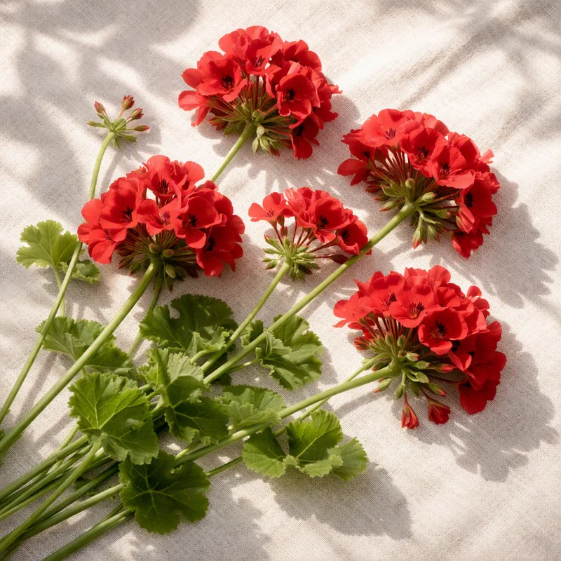 Pélargonium - rouge - image 4