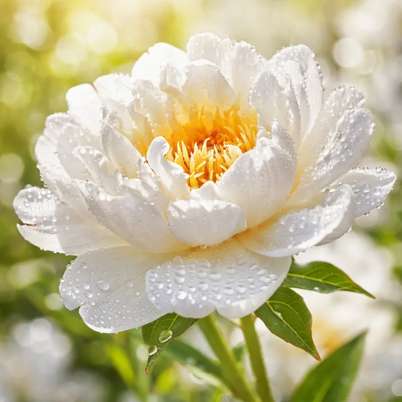 Pivoine - blanc