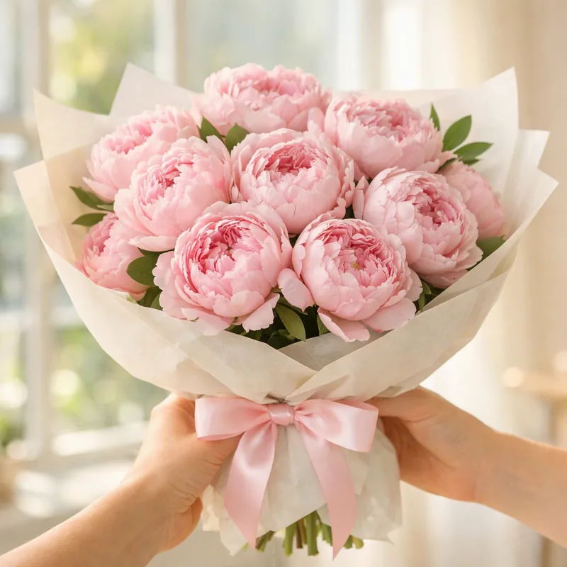Pivoine - rose - image 3