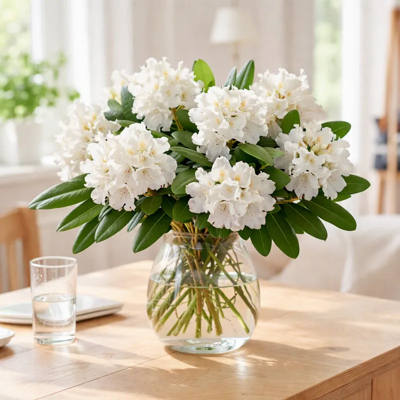 Rhododendron - blanc - image 2