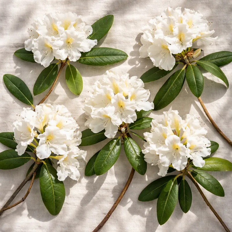 Rhododendron - blanc - image 4