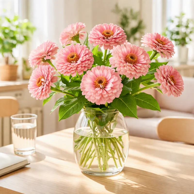 Zinnia - rose - image 2